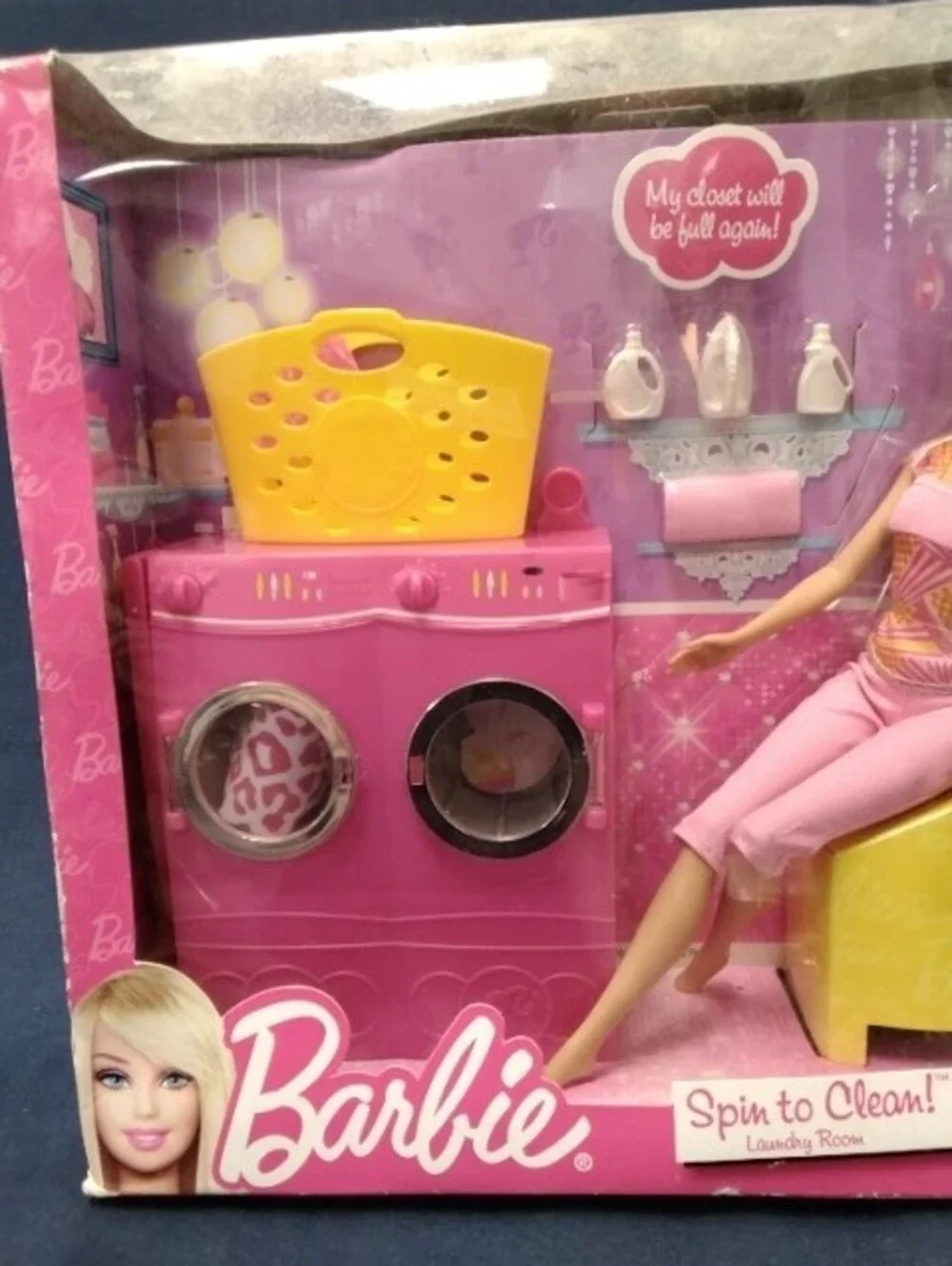 Barbie laundry room